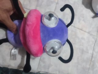 Peluche barrancas morado y rosa