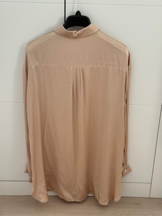 Camisa Beige Oversize Seda