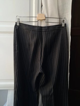 Pantaloni a righe grigio/neri