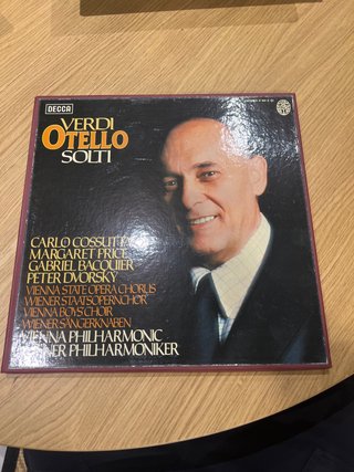 Verdi Otello Solti Decca 3 Vinilos Ópera