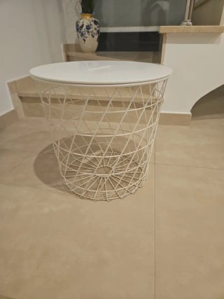 2x Mesa Auxiliar IKEA KVISTBRO Blanca