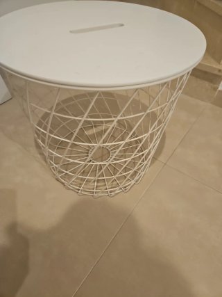 2x Mesa Auxiliar IKEA KVISTBRO Blanca