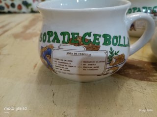 Lote 8 Tazze da Zuppa Vintage con Ricette