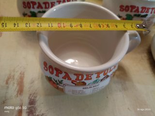 Lote 8 Tazze da Zuppa Vintage con Ricette