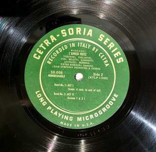 L'Amico Fritz Opera Mascagni Cetra
