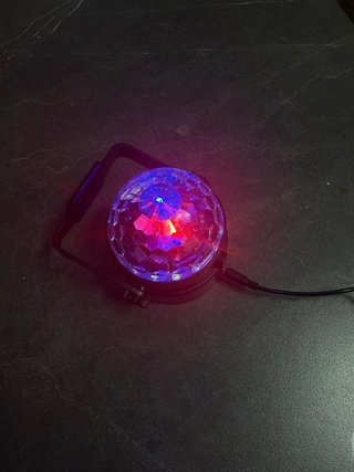 Bola de discoteca LED con mando
