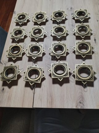 16 embellecedores decorativos para focos halógenos