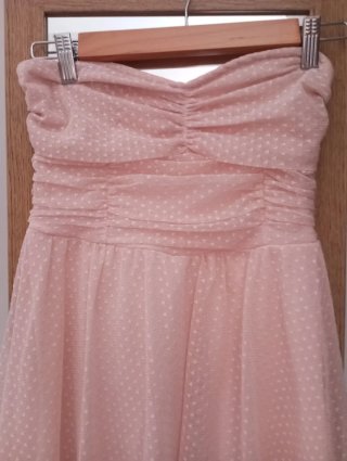 Vestido rosa ceremonia Bershka Talla XS