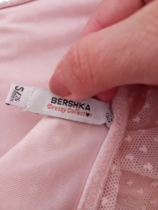 Vestido rosa ceremonia Bershka Talla XS