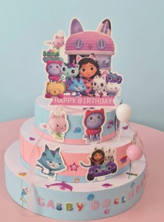 Torta finta Gabby Dollhouse per feste