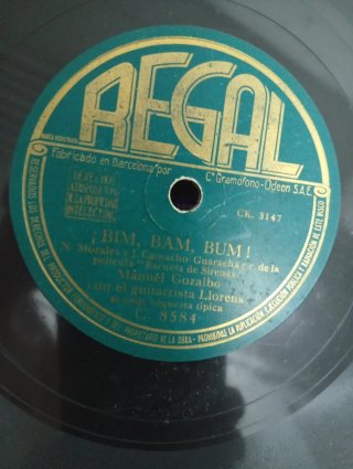 Lote Discos pizarra Columbia Rumba Tambah.