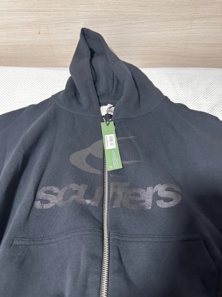 Sudadera Scuffers Negra Cremallera