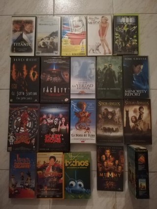 Reproductor VHS Sony +  Cintas VHS