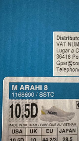 Hoka Arahi 8 Zapatillas Gris/Amarillo Talla X