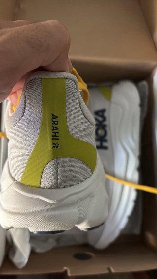 Hoka Arahi 8 Zapatillas Gris/Amarillo Talla X