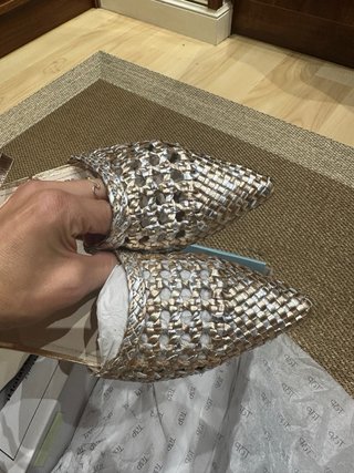 Bailarinas Top Shoes Piel Trenzadas Talla 40