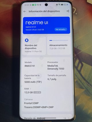 Realme 11 Pro+ 5G Cargador y Cable