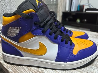 Zapatillas Air Jordan 1 Mid Lakers DQ8426-517 Tall