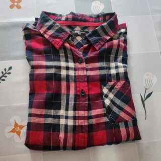 Camisa Inside cuadros manga larga Talla M
