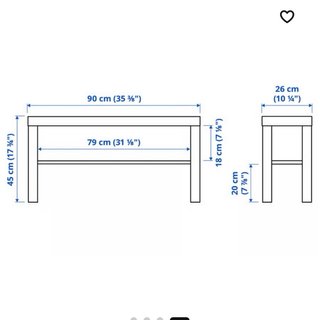 Mueble TV Blanco IKEA LACK 90x26x45 cm
