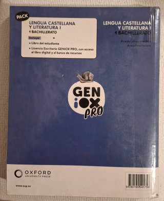 Lengua castellana y literatura I. Libro del est...
