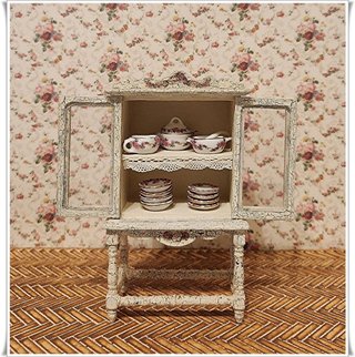 Case delle bambole. Credenza 2 + Servizio da tavola