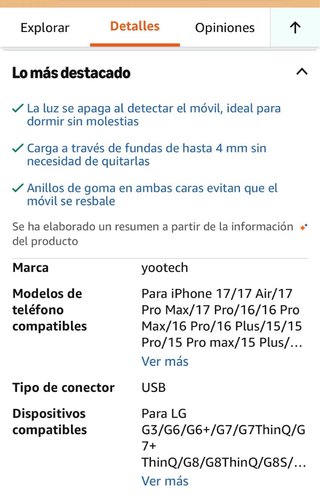 Cargador Inalámbrico Rápido Yootech