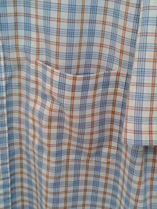Camisa manga corta cuadros L