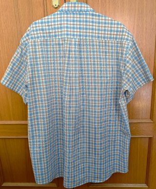 Camisa manga corta cuadros L