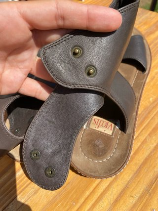 Sandalias gladiador Vialis piel marrón 40