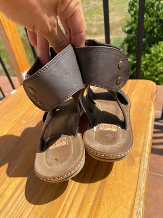 Sandalias gladiador Vialis piel marrón 40