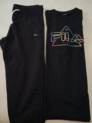 Conjunto Fila: Camiseta T.M y Pantalón T.M/L