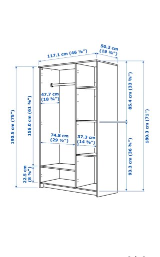 Armario BRIMNES IKEA Blanco