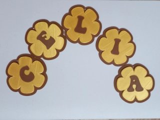Llaveros Letras 3D Flor