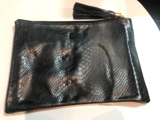 Neceser Vichy Piel Serpiente Negro
