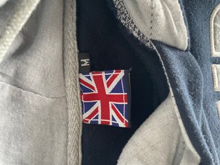 Sudadera con capucha London England azul marino