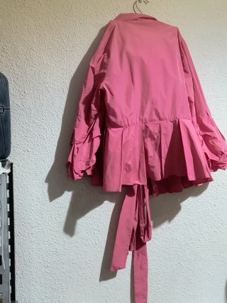 Chaqueta corta exclusiva rosa talla única