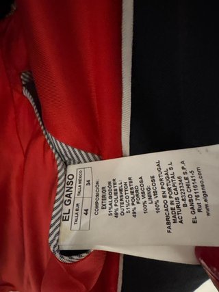 Gabardina El Ganso Azul Marino Talla 38