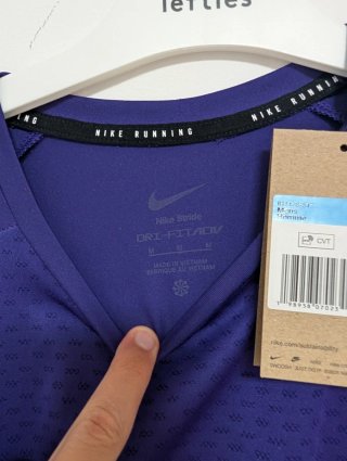 Camiseta Nike Running Maratón Londres Azul/Morado