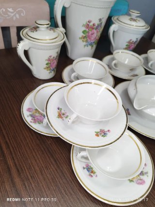 Antiguo juego de café Porcelana Francesa
