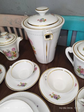 Antiguo juego de café Porcelana Francesa