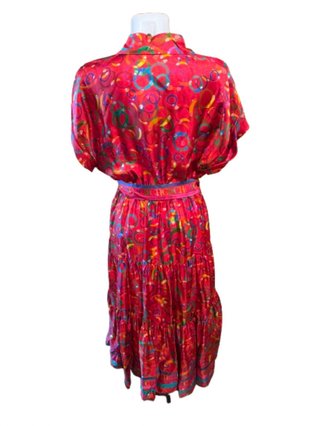 Vestido Seda Carolina Herrera Multicolor Talla L