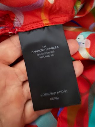 Vestido Seda Carolina Herrera Multicolor Talla L