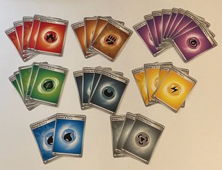 Lote de cartas Pokémon Energías