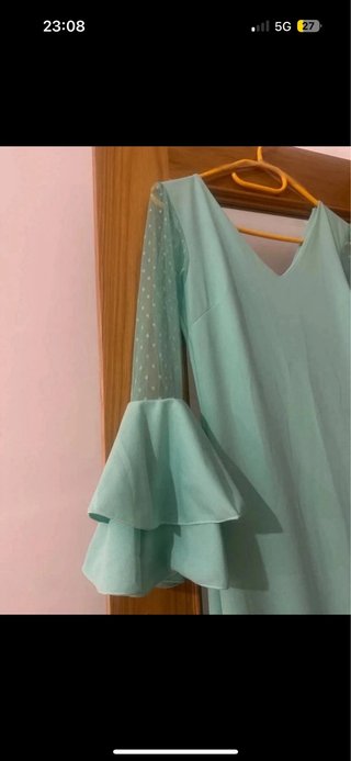 Vestido Flamenco Gitana Talla M Volantes