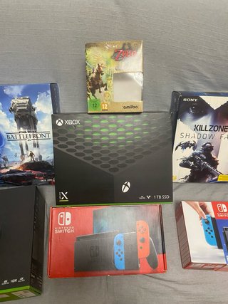 Lote 7 Cajas ORIGINALES PS4, Xbox, Switch