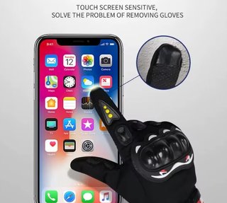 Guantes de Moto con Protector de Dedos