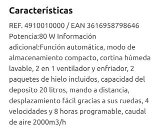 Climatizador Evaporativo Home Gris