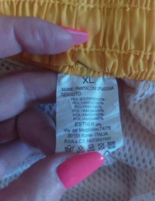 Costume da bagno uomo giallo taglia XL