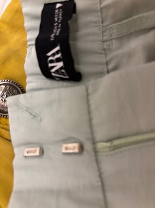 Bermudas ZARA verde agua mujer